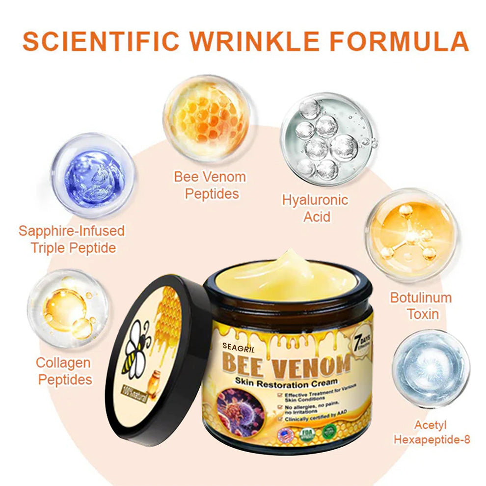 ✨FDA Approved: SEAGRIL® Bee Venom Skin Restoration Cream — 🔥Limited Time 50% OFF🔥