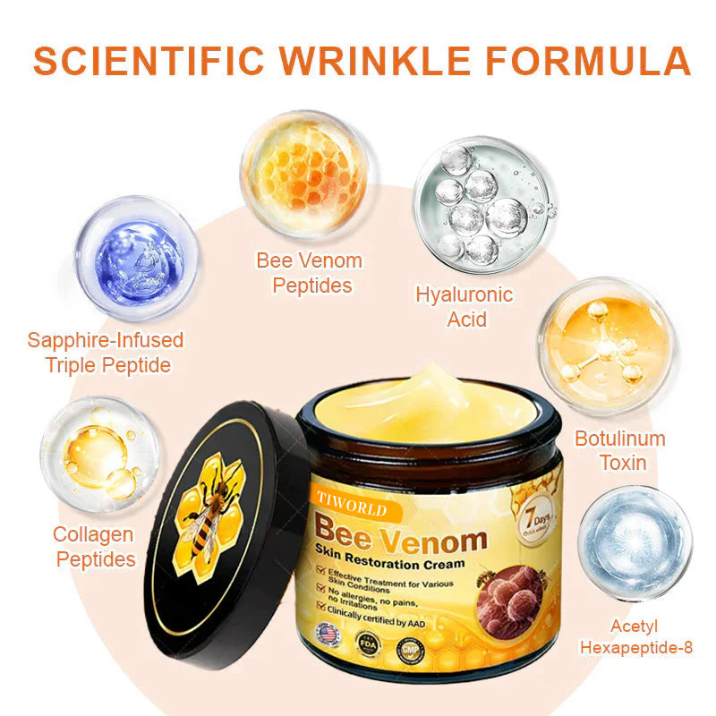 Made and Shipped from USA ✨ Tiworld® Bee Venom Skin Restoration Cream ⏰ LAST DAY 80% OFF💌