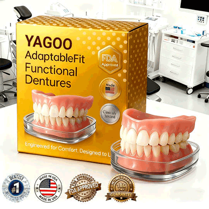 🌎Limited-Time Sale Ends Easter! ⏰Yagoo™ Medical Full Denture with Strong Suctiond🦷Obtain American Dental Association (ADA) Certification
