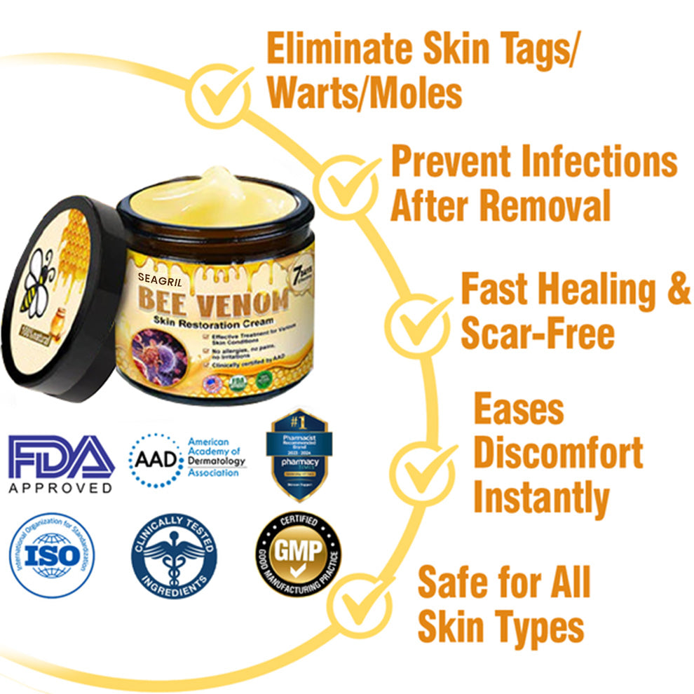 ✨FDA Approved: SEAGRIL® Bee Venom Skin Restoration Cream — 🔥Limited Time 50% OFF🔥