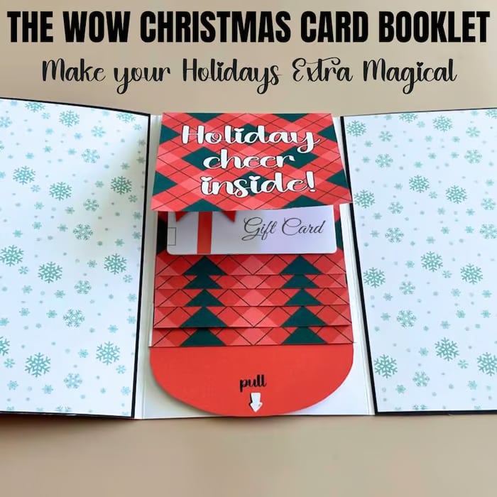 🏆Flash Sale⚡ 50K+ SOLD! Almost Gone-🎅Handmade Christmas gift card booklet