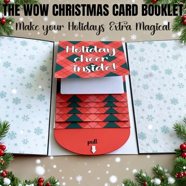 🏆Flash Sale⚡ 50K+ SOLD! Almost Gone-🎅Handmade Christmas gift card booklet