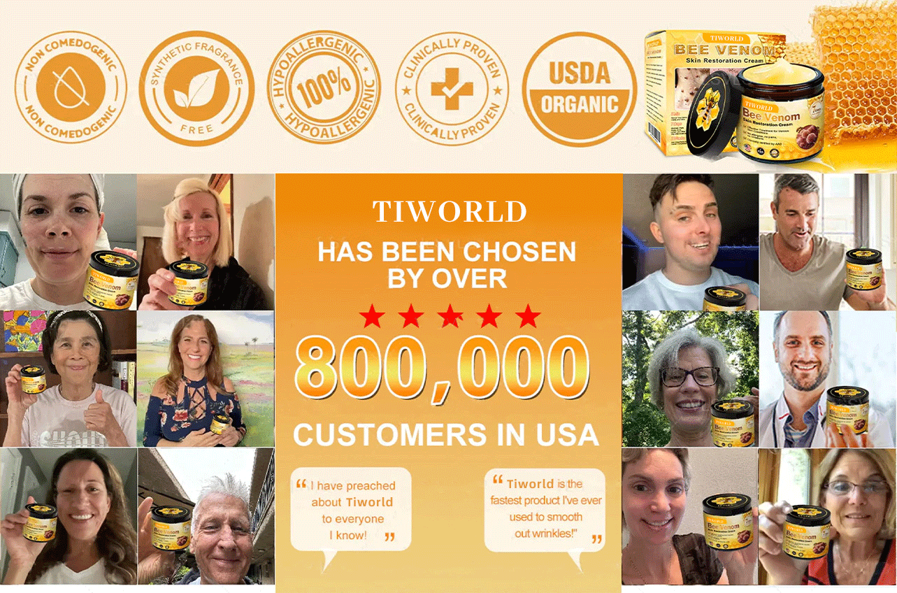Made and Shipped from USA ✨ Tiworld® Bee Venom Skin Restoration Cream ⏰ LAST DAY 80% OFF💌