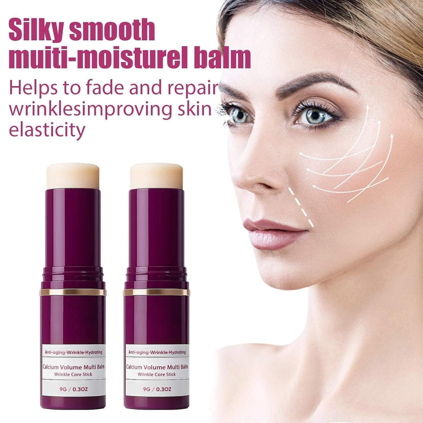 🏆Hot Sale⚡Anti-Aging Multi-Balm Stick - Wrinkle Care for Face, Lips & Eyes